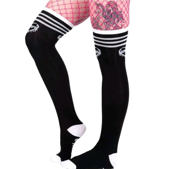 Too Fast Creepy Bi..tch Thigh High Socks - Picture 2 of 8